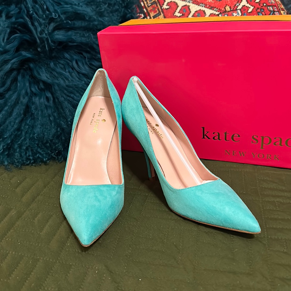 Kate Spade Licorice Suede Pumps! New In Box Never Worn!!